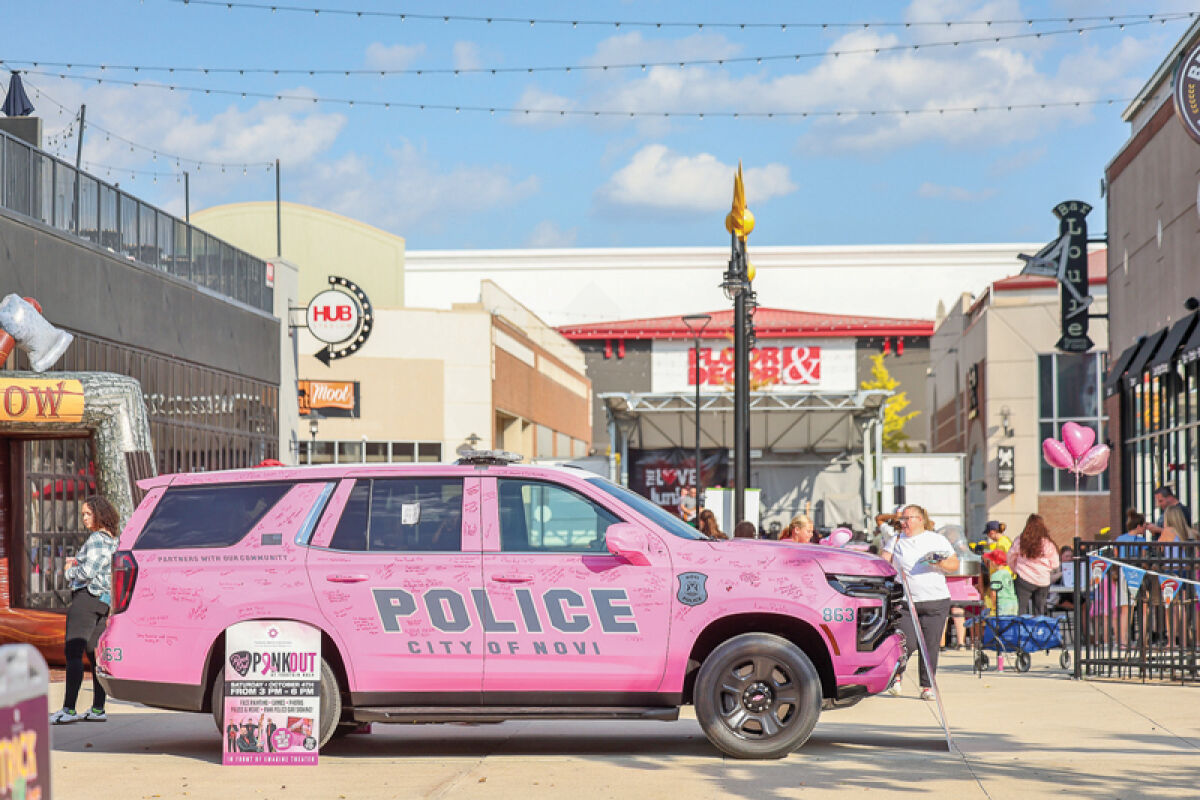  The Novi Police Department’s Pink Cruiser is an annual fundraising tradition in October for Henry Ford Providence Novi’s Believe in Miracles Foundation. 