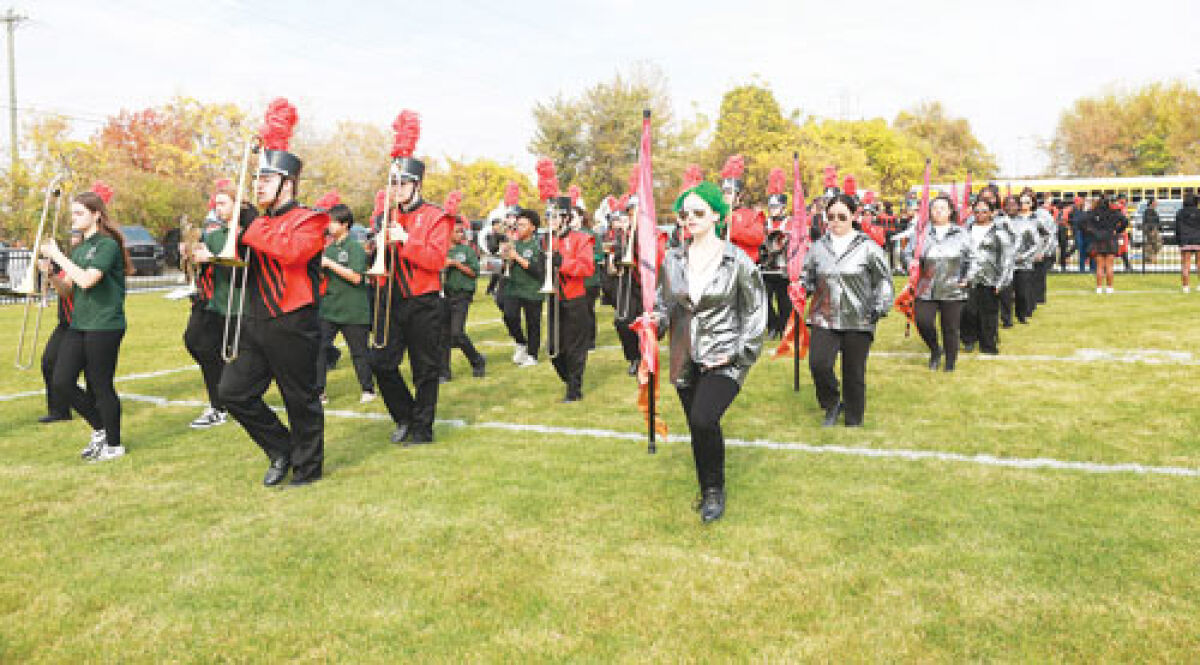  The Center Line High School marching band performs at homecoming Oct. 18. According to the Center Line Public Schools history, the school’s band program was organized in 1928.  