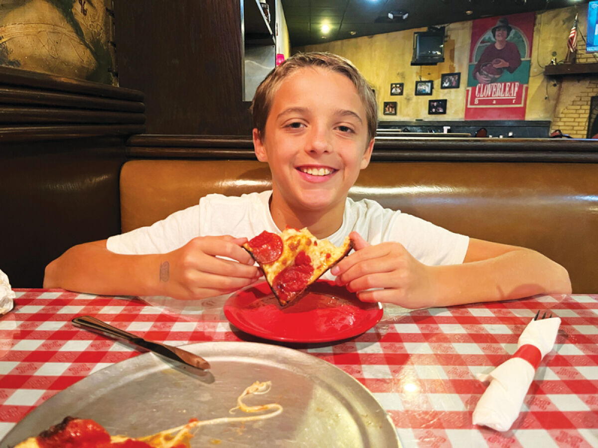  For his 12th birthday, Charlie Jones, of Spicewood, Texas, came to Michigan for Detroit-style pizza. Twice he went to Cloverleaf Bar and Restaurant in Eastpointe. 