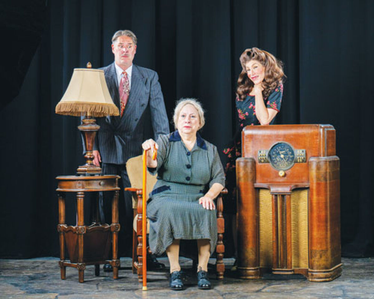  Russell Boyle, Duffy Wineman and Andrea McDonald perform in the Birmingham Village Players’ production of “Lost in Yonkers.”  