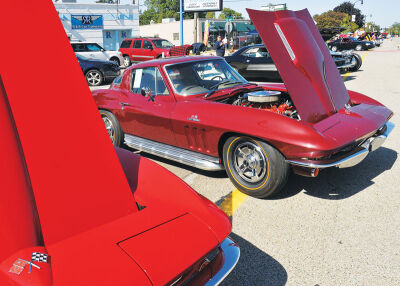  Corvettes were among the cars on display at the Jammin’ at the Junction classic car show. 