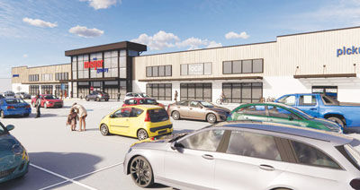  A rendering of the proposed Meijer Fresh Grocery store at 15 Mile Road and Gratiot Avenue. 