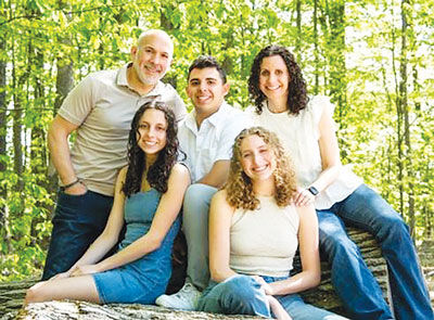 Marni Cherrin, of Huntington Woods, seen here with family, will be honored with an award from Yoga Moves MS at a gala in Lathrup Village for her advocacy work with the organization. 