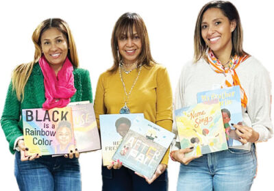  Jennifer Taylor Boykins, center, and her team at Nothing But Education, Nicole McDowell, left,  and Kaylee Jackson have implemented literacy programs in school districts throughout the country.  
