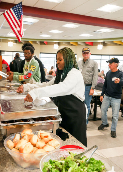  The Roseville High School culinary students made everything from scrambled eggs to turkey and stuffing for the Honorary Veterans Day brunch Nov. 10. 