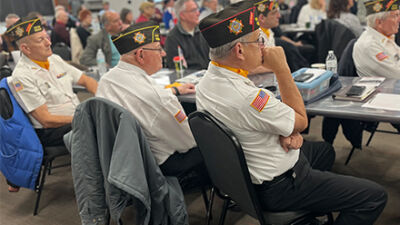  Several members of Veteran of Foreign Wars Post No. 6250 attended the Sterling Heights Veterans Day ceremony Nov. 11 at the Sterling Heights Senior Center. 