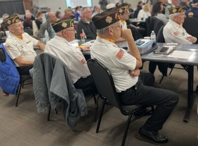  Several members of Veteran of Foreign Wars Post No. 6250 attended the Sterling Heights Veterans Day ceremony Nov. 11 at the Sterling Heights Senior Center. 