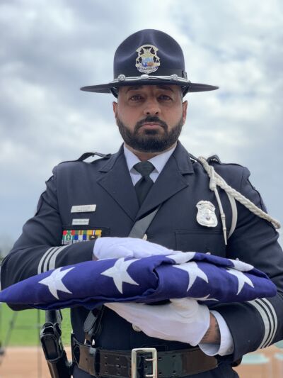  Sterling Heights Police Sgt. and U.S. Army veteran Jassin Hakim was the keynote speaker at this year’s Veterans Day ceremony Nov. 11 in Sterling Heights. 