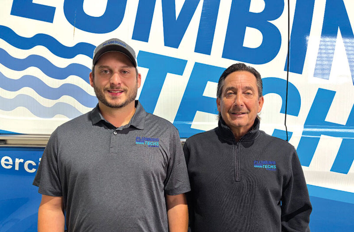  Second- and third-generation plumbers Scott and Shawn Baxter 