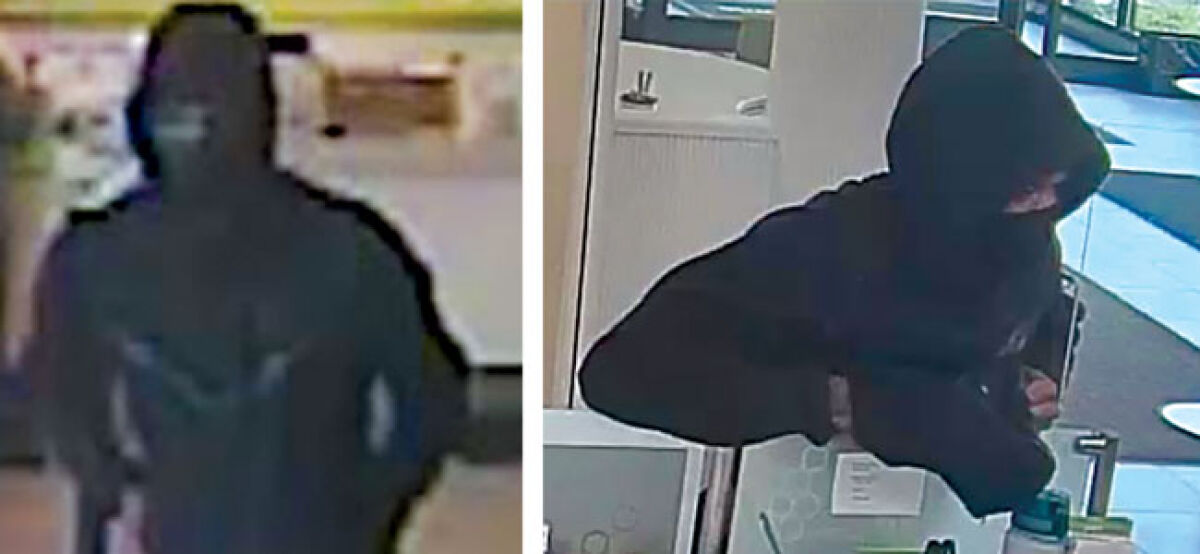  Security footage shows images of the suspect during the robbery Sept. 27 at Huntington Bank on Crooks Road. 