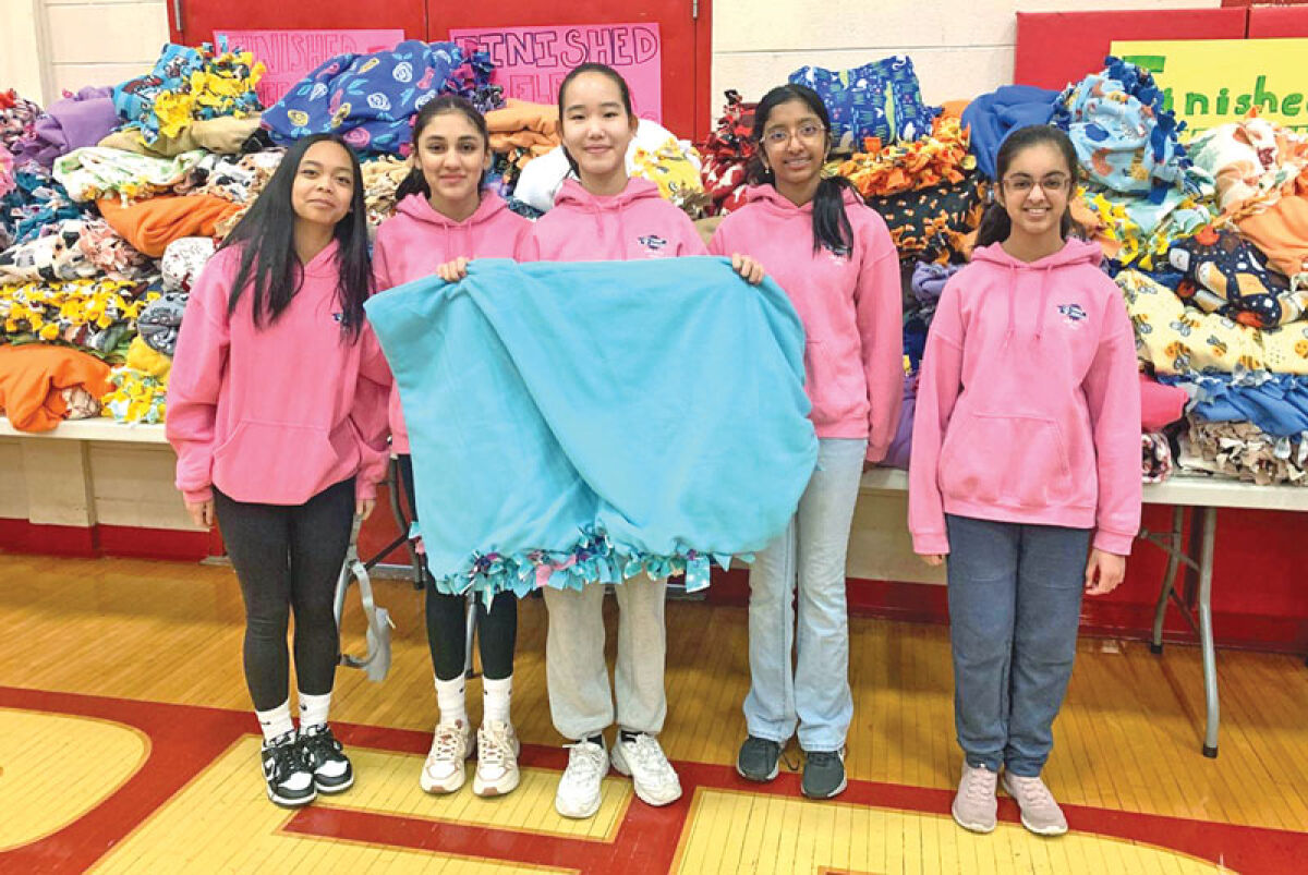  At the Martin Luther King Jr. Celebration at Athens High School on Jan. 20, 2025, Girl Botz FTC Team 22918 helped make blankets, assemble children’s activity packs, HOPE bracelets and cards to give back to the community. 