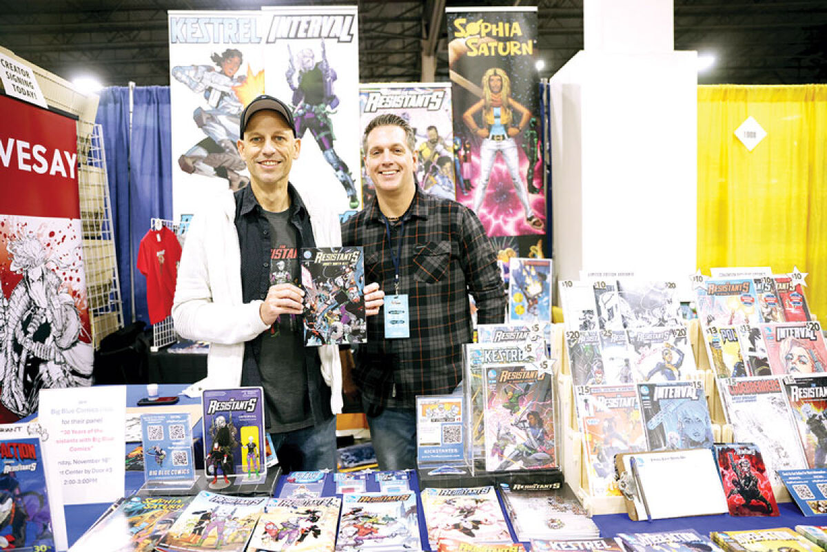 Kyle KamiNski and Jason Krause celebrated the 30th anniversary of the publication of their first comic during the Fall Motor City Comic Con Nov. 14-16 at the Suburban Collection Showplace. They debuted the comic at the 1996 convention in Dearborn. 