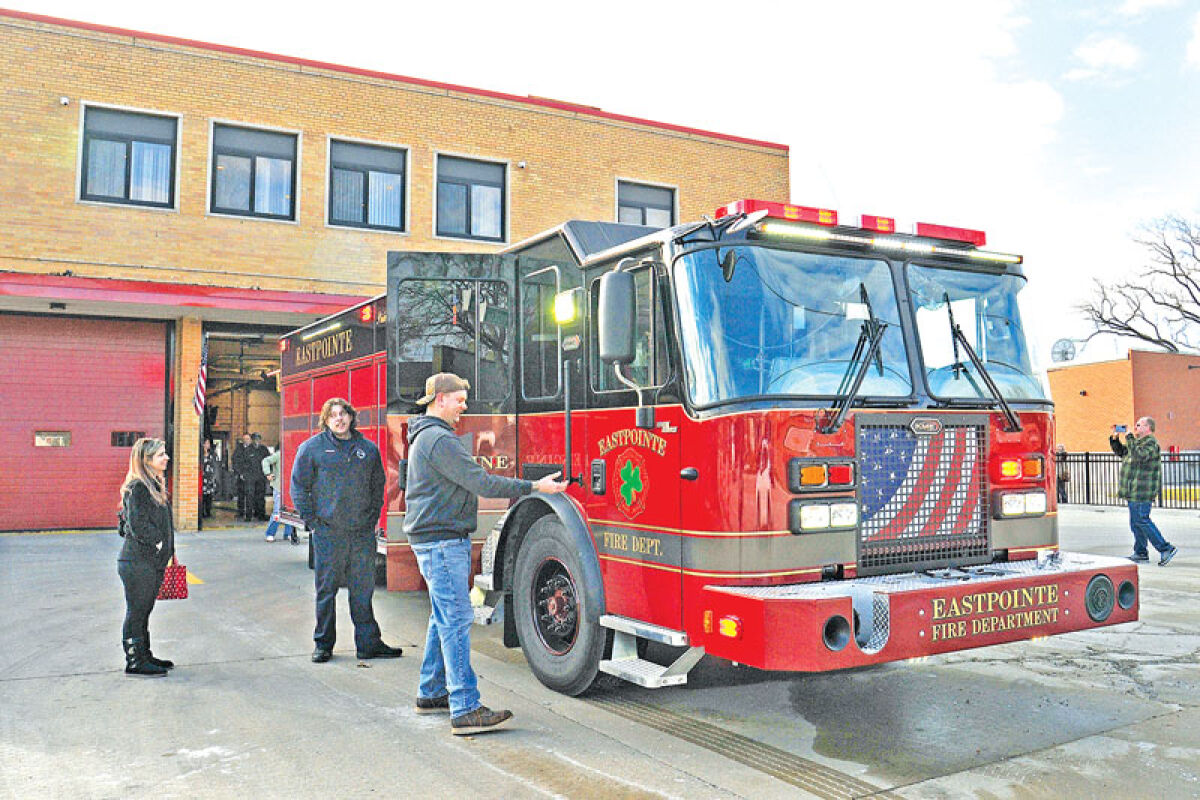  The Eastpointe Fire Department takes possession of its brand-new, custom-built fire engine Nov. 17. 