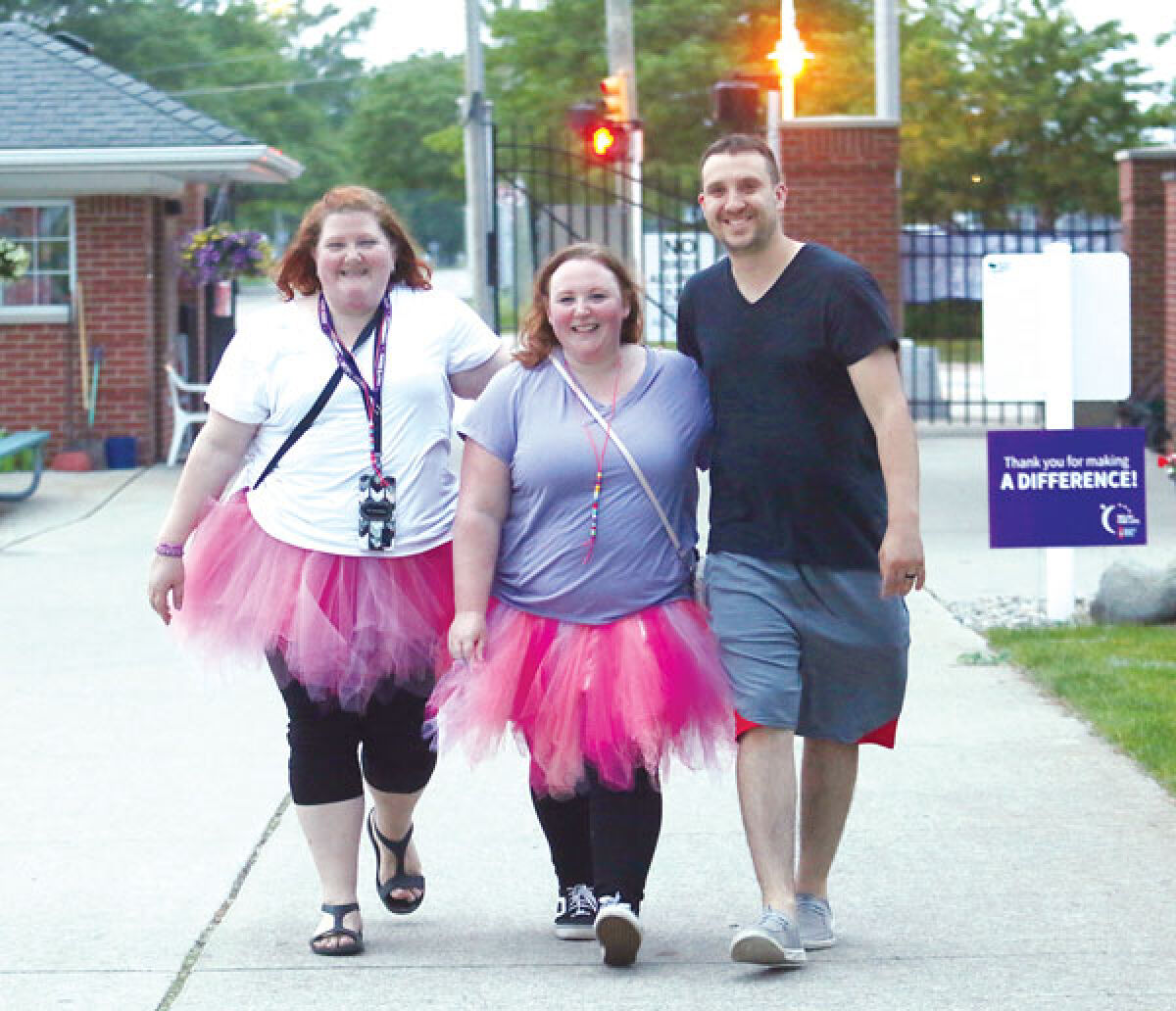  St. Clair Shores residents Katie Brand, Elizabeth Smith and Adam Smith participate in Relay for Life of the Eastside held June 11-12 at Veterans Memorial Park. 