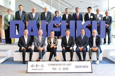  Novi Mayor Justin Fischer, Novi City Manager Victor Cardenas and Michigan Gov. Gretchen Whitmer were among several state dignitaries to visit the Daifuku plant in Japan in September. The company also has a plant in Novi. 