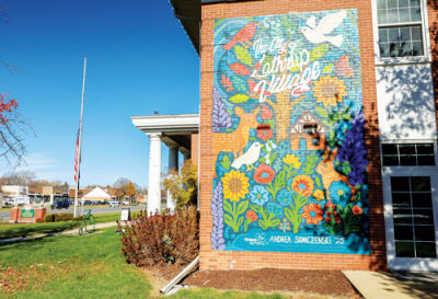  Lathrup Village’s mural, made by Andrea Slomczenski, can be found on the side of City Hall.  