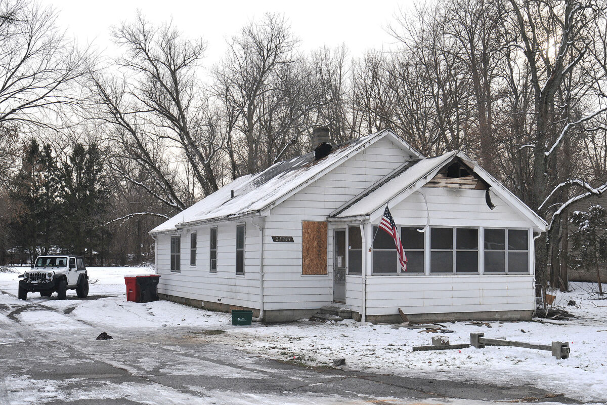  The residence at 25941 10 Mile Road in Southfield is seen Dec. 1 after a fatal fire occurred there the day before. 