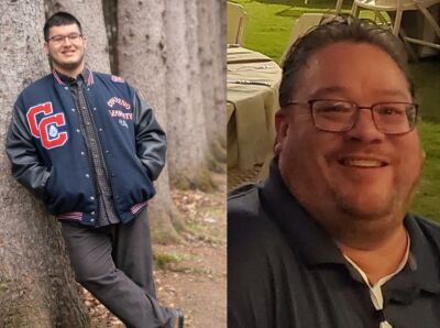  Police said the driver and his passenger, now identified as 46-year-old Stephen Wee, right, and his son, 18-year-old Xander Wee, left, died at the scene of a crash at the Macomb Community College South Campus Oct. 10.  