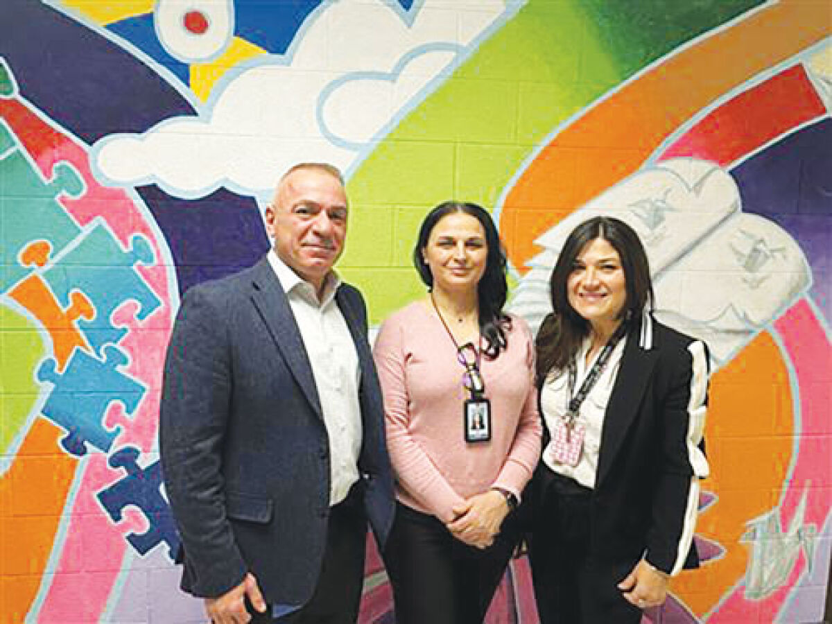  Utica Community Schools translators Luljeta Guri, Aned Bazan and Raad Tomika recently received their Language Line certifications. 