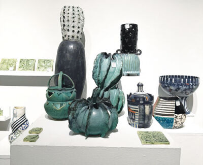 Sue O’Connor is a ceramic artist who is selling functional pieces at the BBAC’s Holiday Shop.  