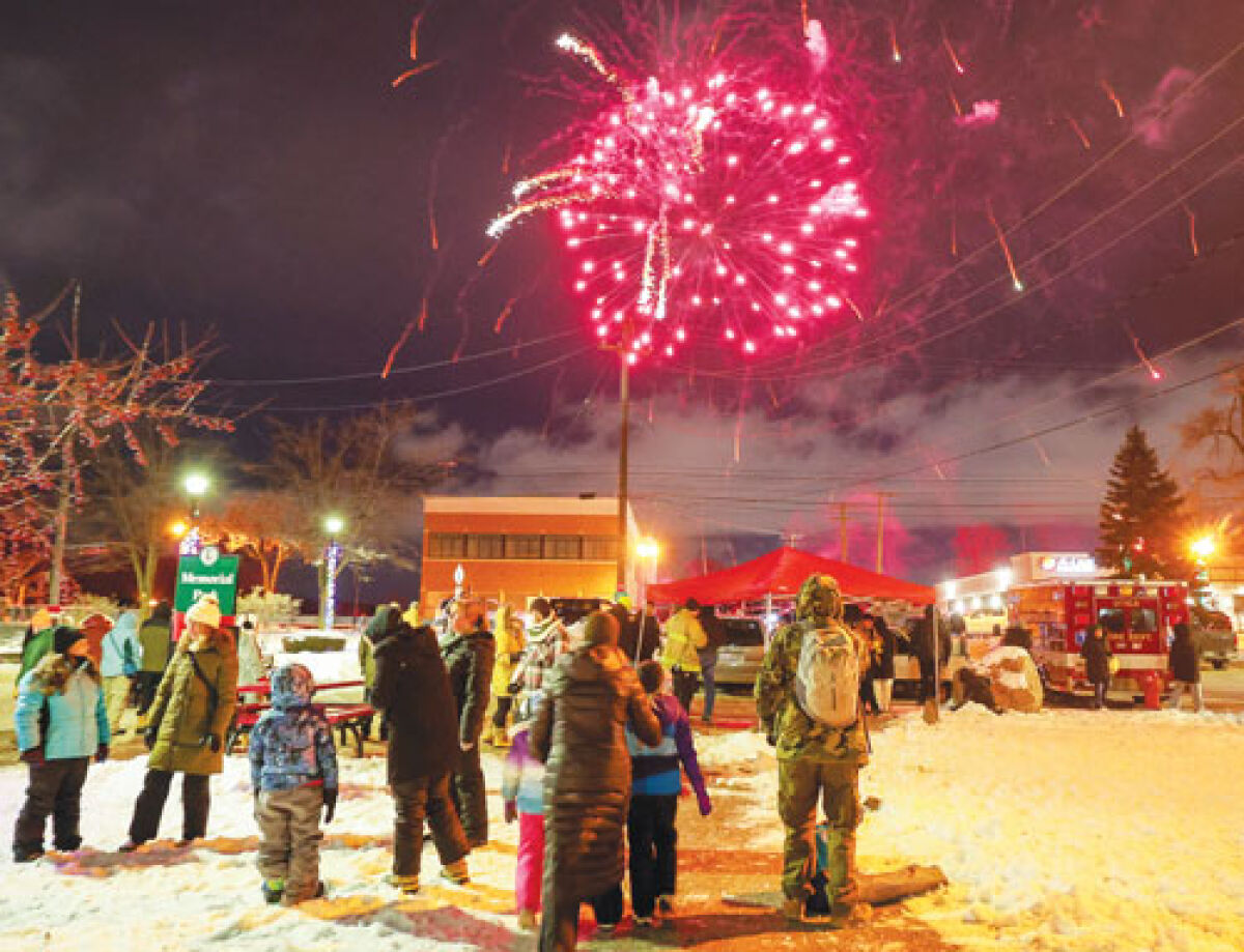  Attendees enjoy the fireworks. The Utica Fire Department collected  toys during the event for its Stuff an Ambulance charitable initiative.  