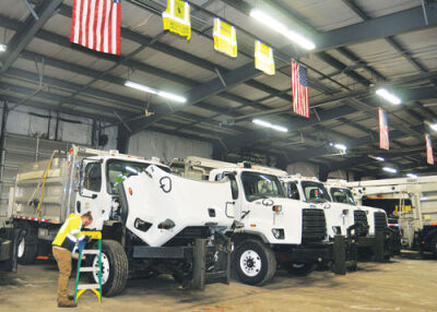  When hit with a snowfall, the city of Ferndale will send out trucks like these to help keep the roads clear. 