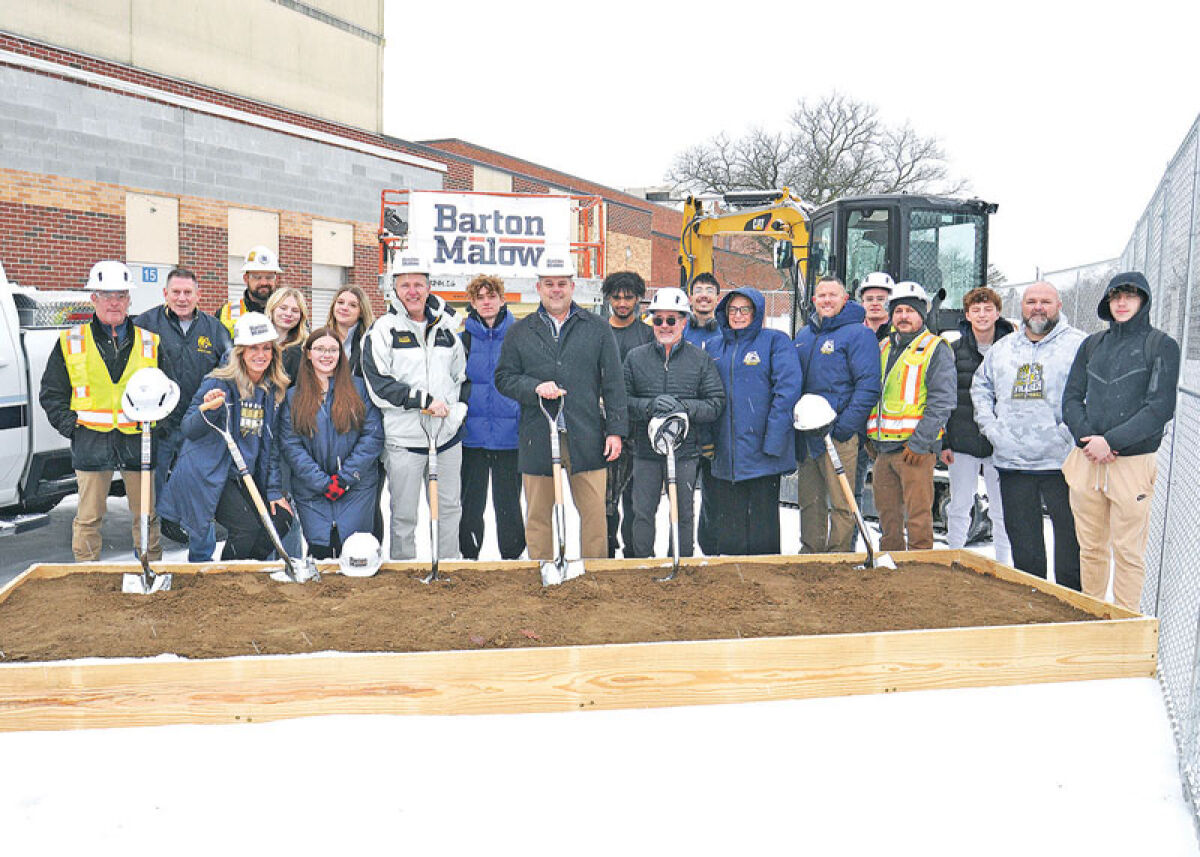  Fraser Public Schools staff, students, public officials and others gathered for the groundbreaking of a high school expansion project on Dec. 9. 