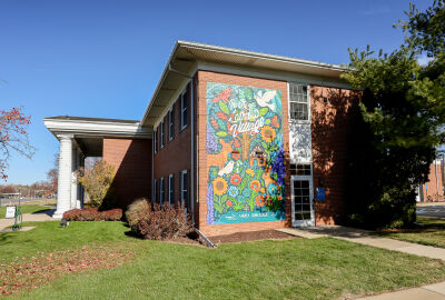 Lathrup Village City Hall stands along Southfield Road.
