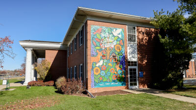  Lathrup Village City Hall stands along Southfield Road. 