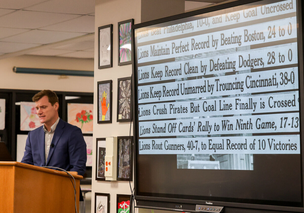  The Detroit Lions franchise was in its prime during the 1930s, as evidenced from the headlines of the time. 