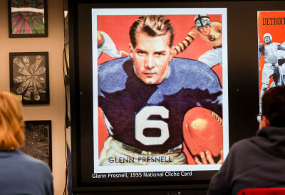  Glenn Presnell, seen here on a 1935 National Chicle football card, was a star player for the first Detroit Lions teams, helping lead the Lions to the 1935 National Football League championship. 