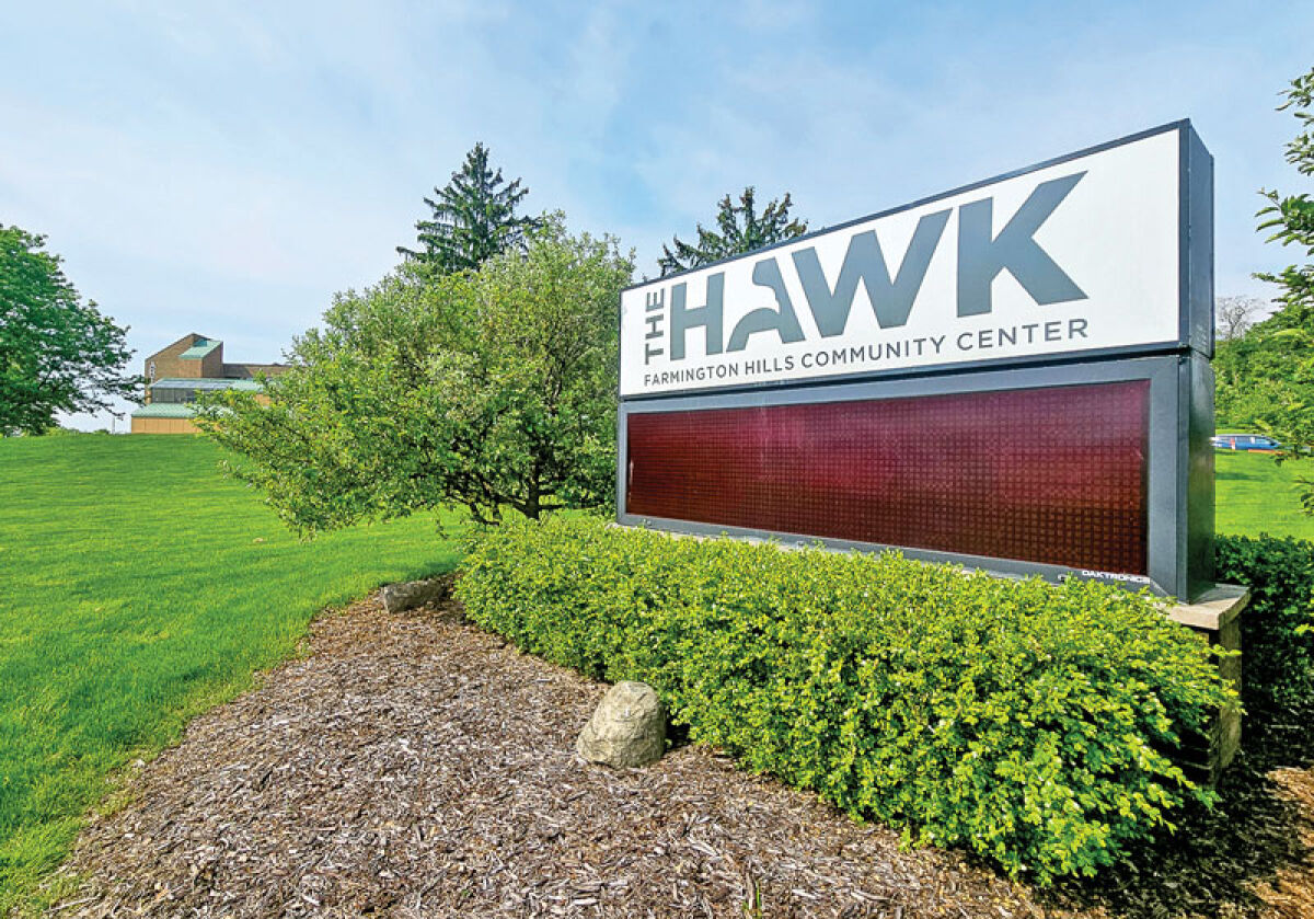  The Hawk, located at 29995 W. 12 Mile Road, serves as the  Farmington Hills recreation center with programming for all ages. 