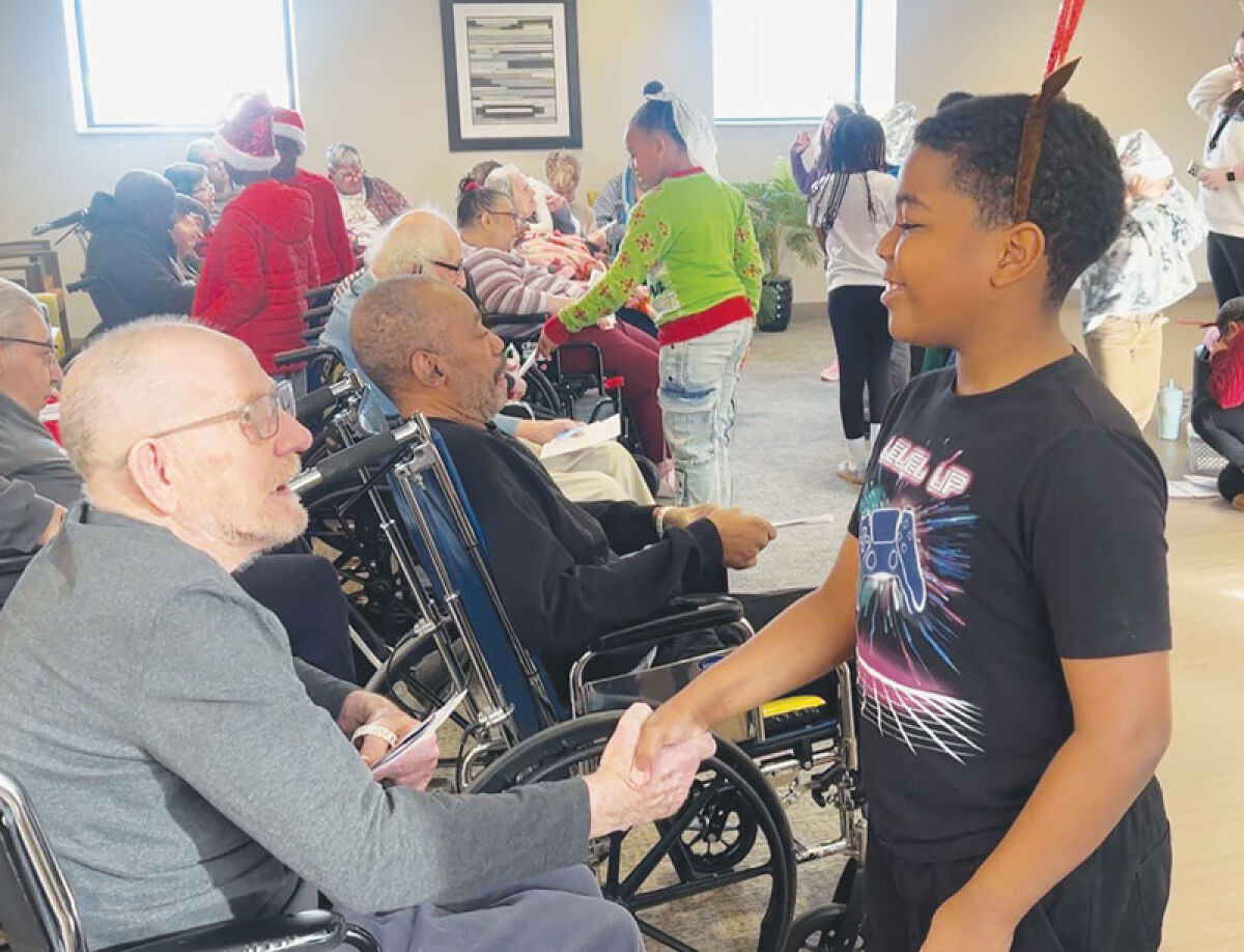  Students from South Lake Schools elementary schools visited residents at ShorePointe - An Optalis Health and Rehabilitation Center, bringing song and joy during the holiday season. 