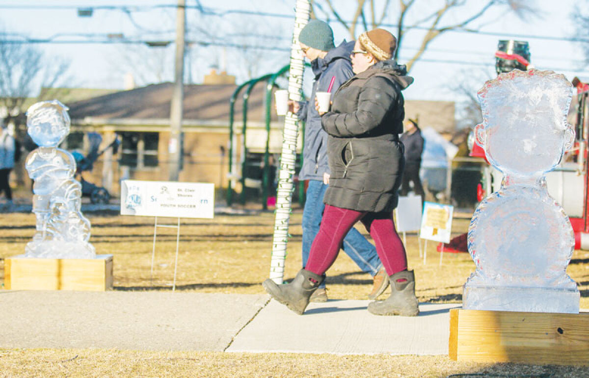  Aqua Freeze is coming back to St. Clair Shores this year with ice sculptures, warm drinks and a cool time. 