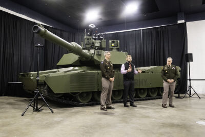  During a presentation Thursday, Jan. 15, 2025, the U.S. Army unveiled its new M1E3 tank prototype at the Detroit Auto Show. 
