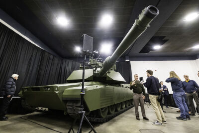  During a presentation Thursday, Jan. 15, 2025, the U.S. Army unveiled its new M1E3 tank prototype at the Detroit Auto Show. 