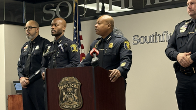  Southfield Police Chief Elvin Barren addresses the media at a press conference Jan. 16 regarding a shooting that occurred on Jan. 10 at Bloom cocktail lounge. 